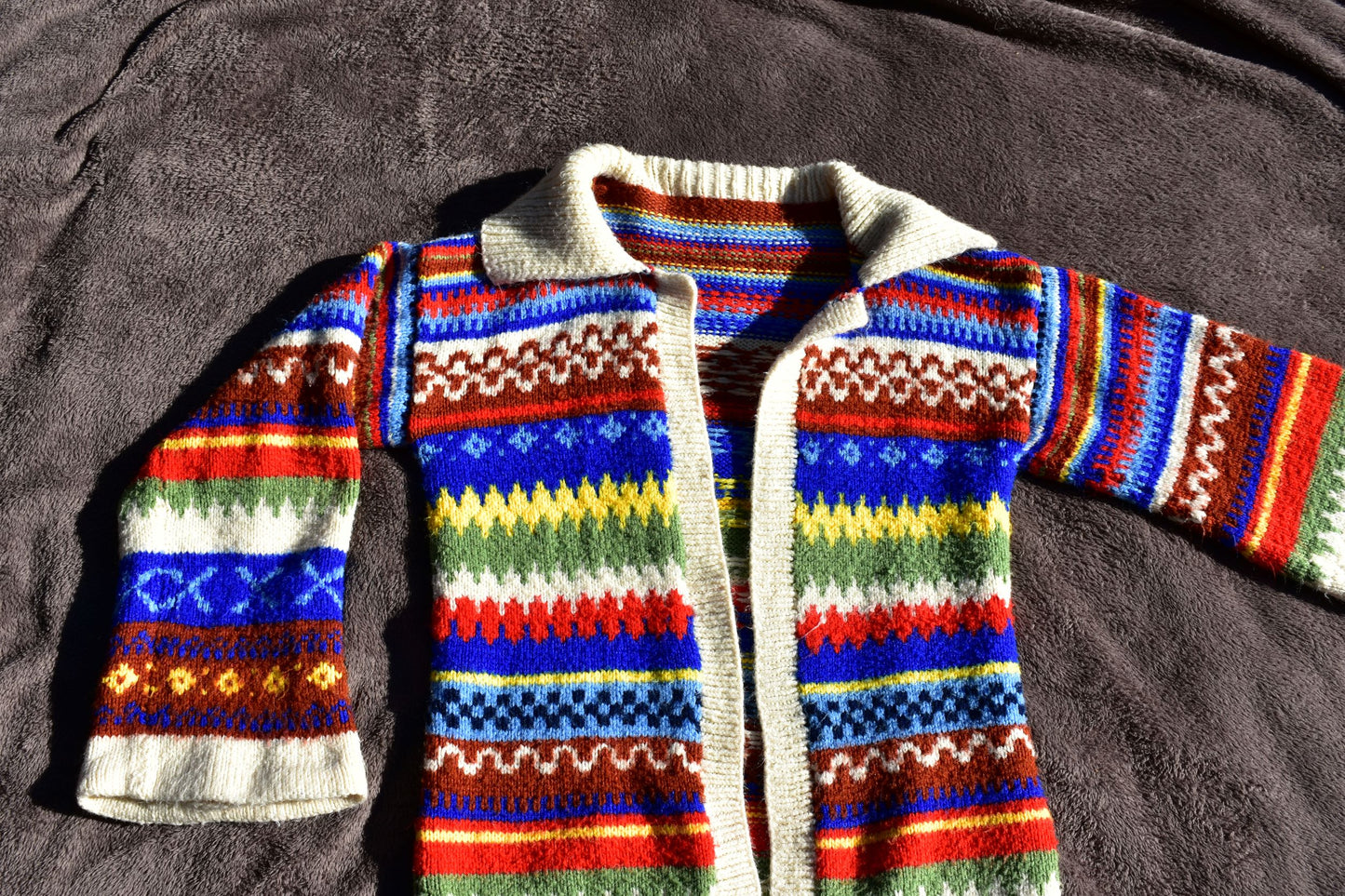 Multicolour Handmade Secondhand Cardigan