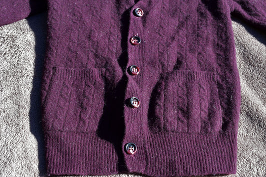 Dark Purple Vintage Cardigan