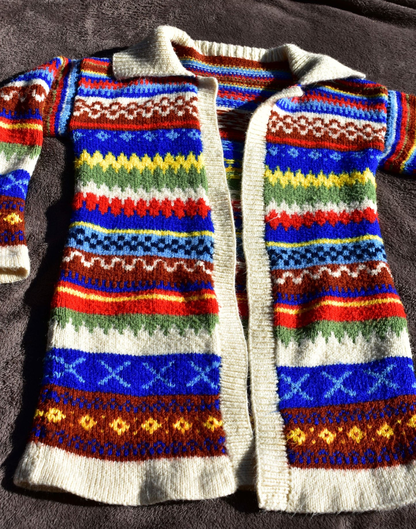 Multicolour Handmade Secondhand Cardigan