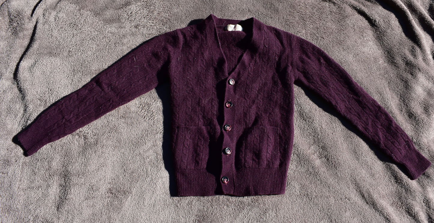 Dark Purple Vintage Cardigan