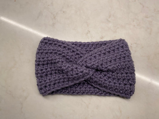 Handmade Purple Kids Ear Warmer