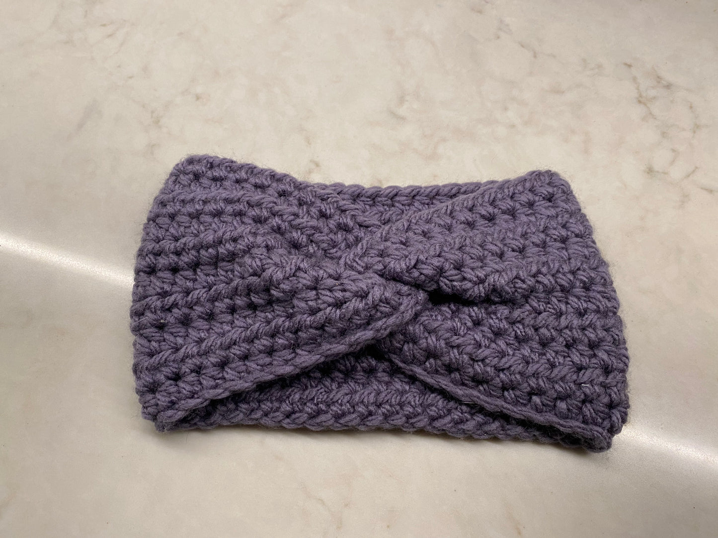 Handmade Purple Kids Ear Warmer