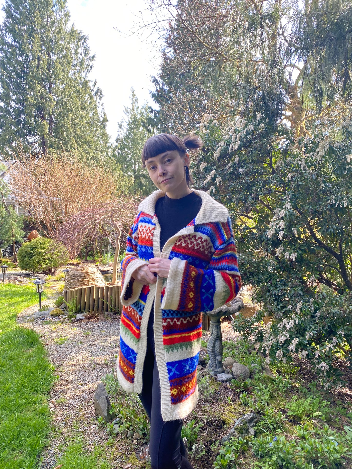 Multicolour Handmade Secondhand Cardigan