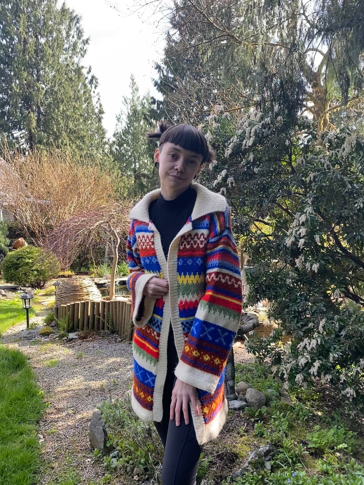 Multicolour Handmade Secondhand Cardigan