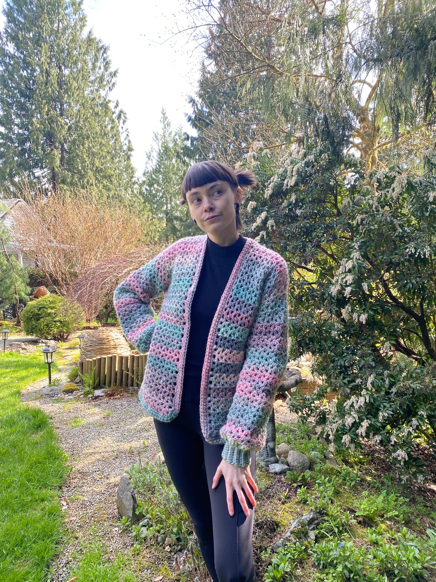 Handmade Cotton Candy Cardigan