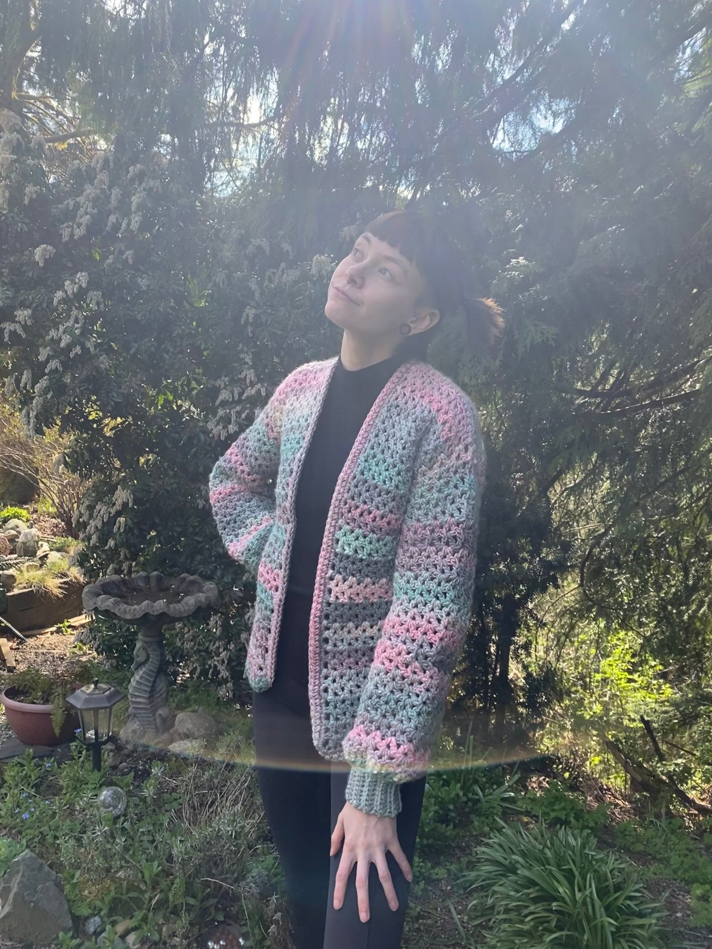 Handmade Cotton Candy Cardigan