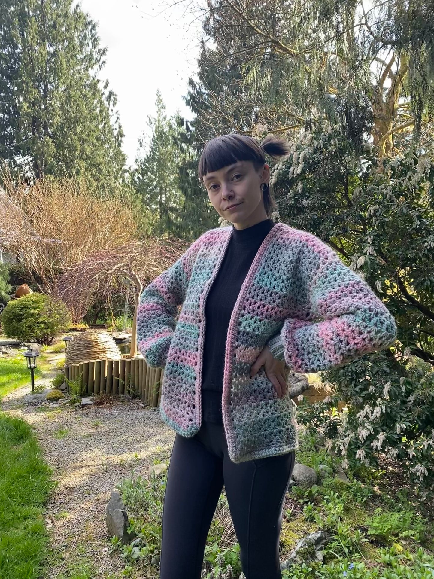 Handmade Cotton Candy Cardigan