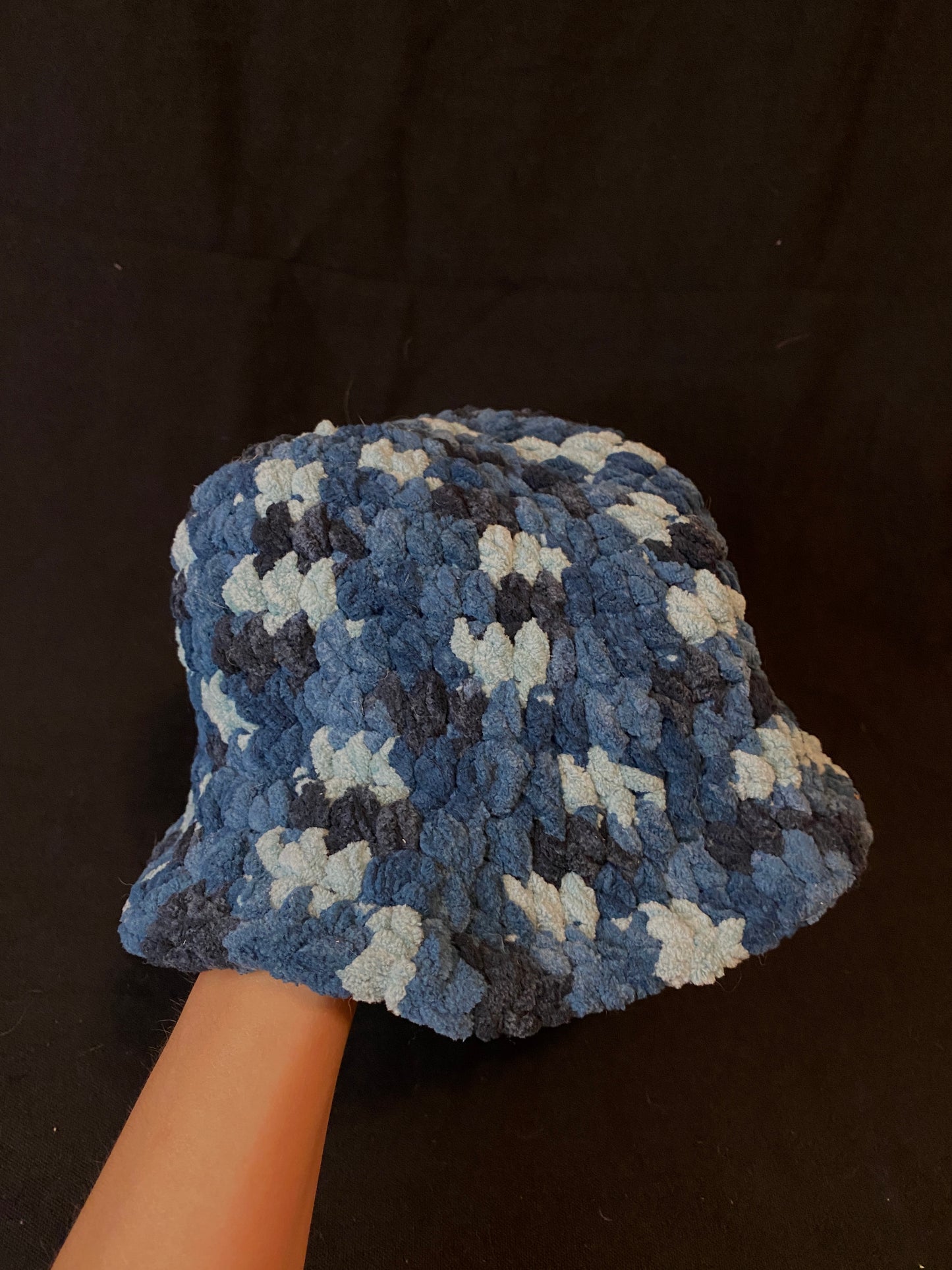 Handmade Crochet Fluffy Bucket Hat