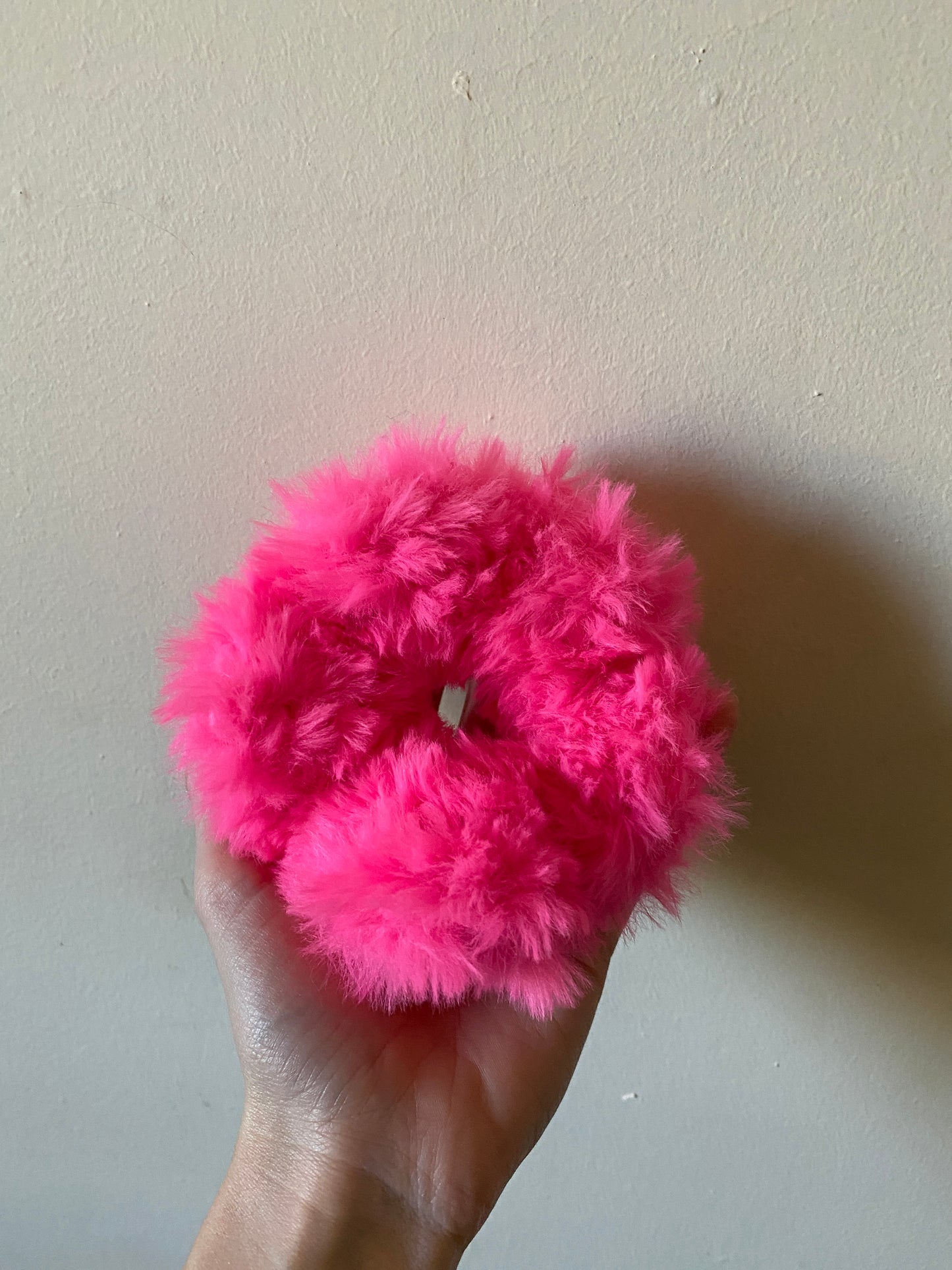 Handmade Crochet Furry Scrunchies