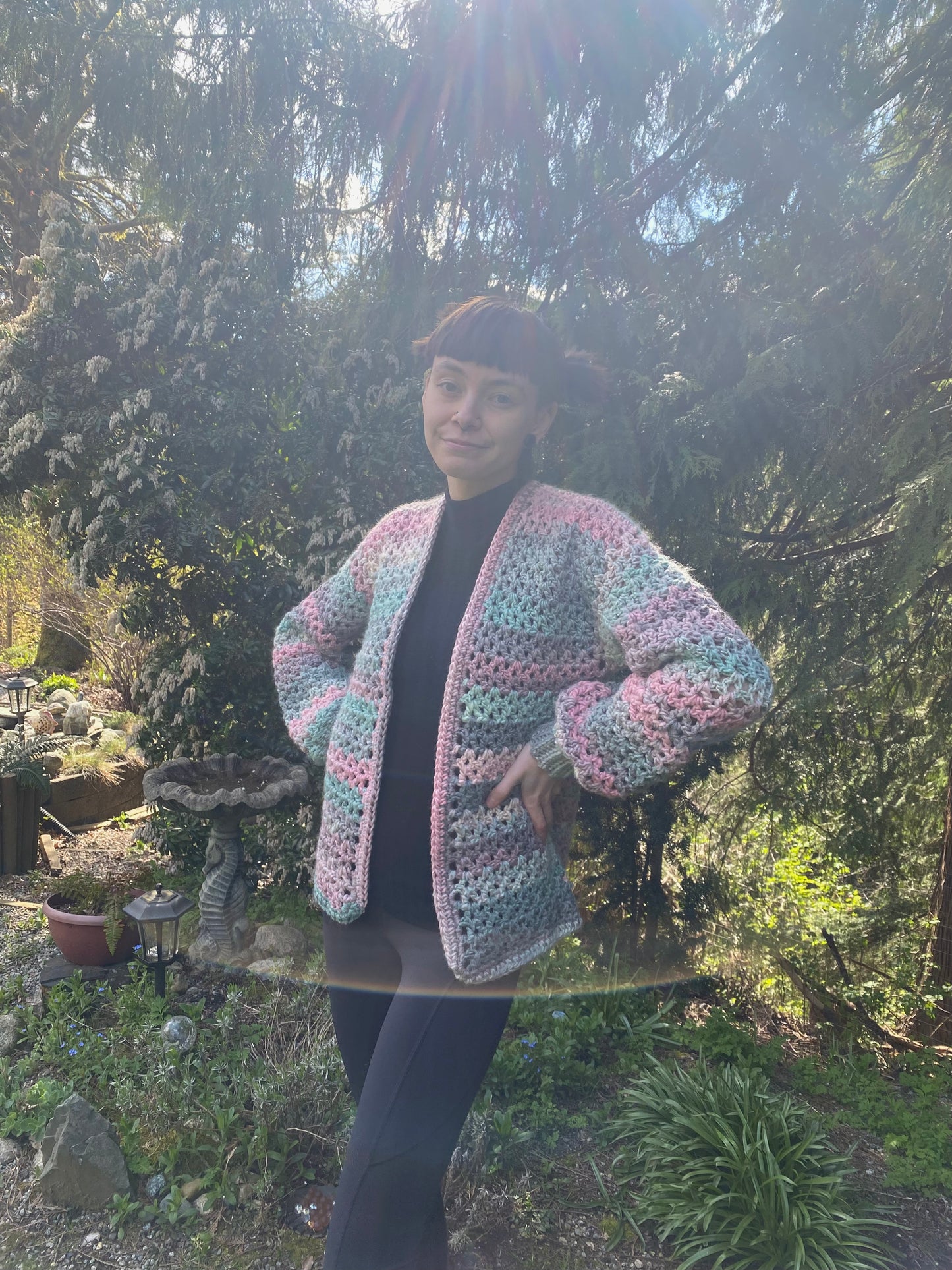 Handmade Cotton Candy Cardigan